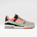 Louis Vuitton LV Trainer Men’s Sneakers Luxury Green Orange