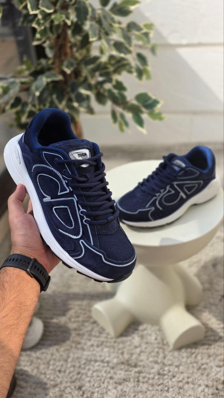 Dior B30 Low-Top Sneakers – Navy Blue