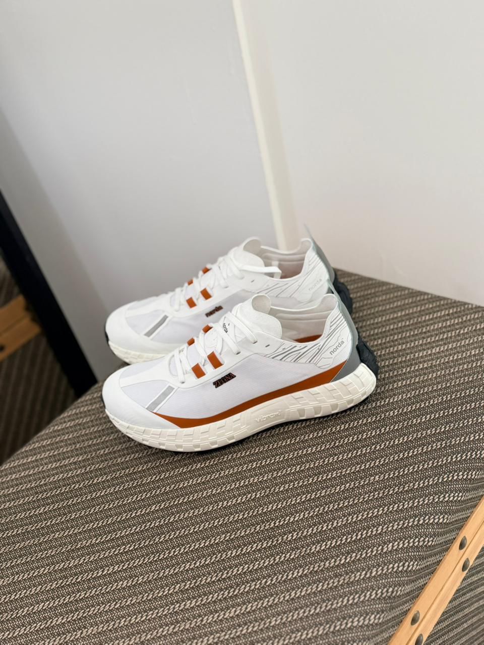 Zegna x norda 001 Sneaker (White / Vicuna)
