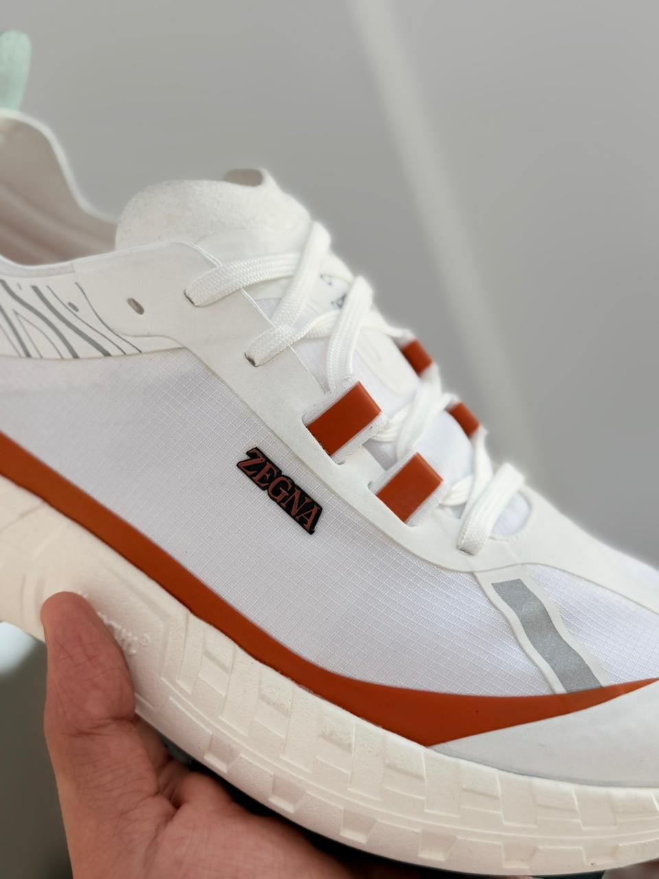 Zegna x norda 001 Sneaker (White / Vicuna)