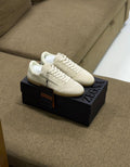 ZEGNA Valencia Suede Sneakers (Off-White / Beige / Gum Sole)