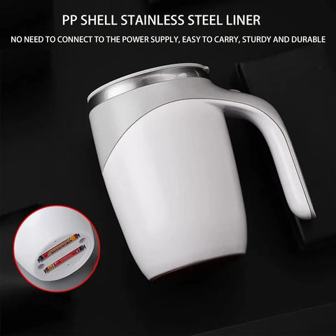 380mL Self Stirring Mug with Lid