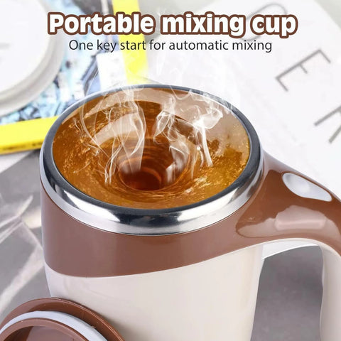 380mL Self Stirring Mug with Lid